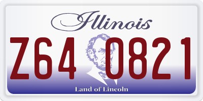 IL license plate Z640821