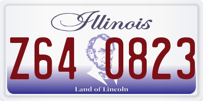 IL license plate Z640823