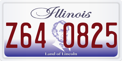 IL license plate Z640825
