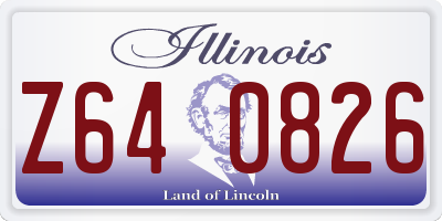 IL license plate Z640826