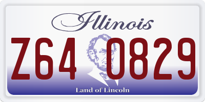 IL license plate Z640829