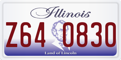IL license plate Z640830