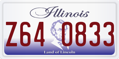 IL license plate Z640833