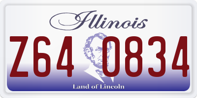 IL license plate Z640834