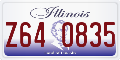 IL license plate Z640835
