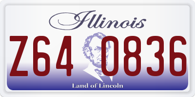 IL license plate Z640836