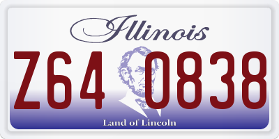 IL license plate Z640838