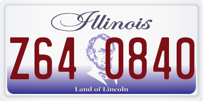 IL license plate Z640840