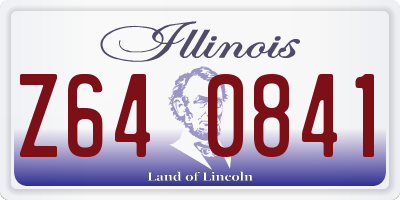 IL license plate Z640841