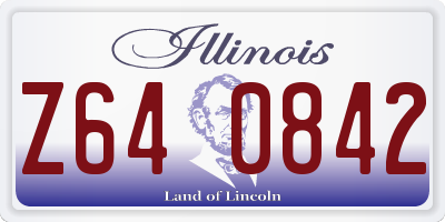 IL license plate Z640842