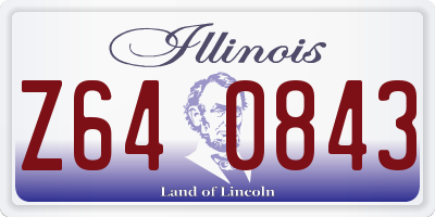 IL license plate Z640843