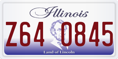 IL license plate Z640845