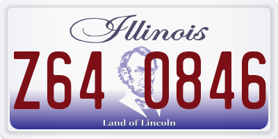 IL license plate Z640846