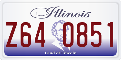 IL license plate Z640851