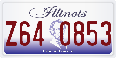 IL license plate Z640853