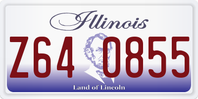 IL license plate Z640855