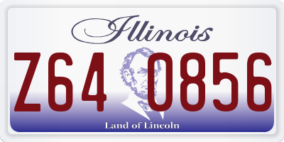 IL license plate Z640856