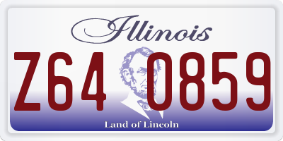 IL license plate Z640859