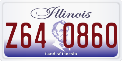 IL license plate Z640860