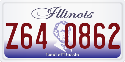 IL license plate Z640862