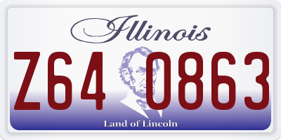 IL license plate Z640863