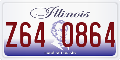 IL license plate Z640864