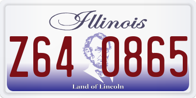 IL license plate Z640865