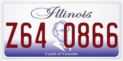 IL license plate Z640866