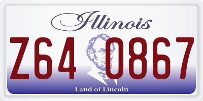 IL license plate Z640867