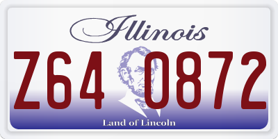 IL license plate Z640872