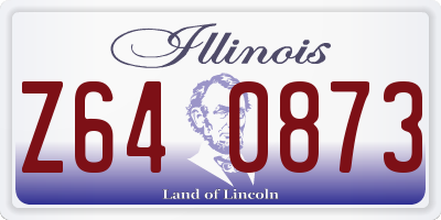 IL license plate Z640873