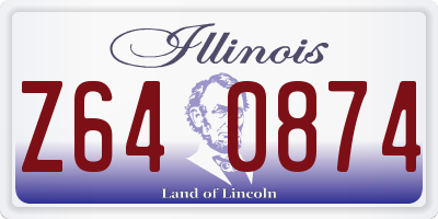 IL license plate Z640874