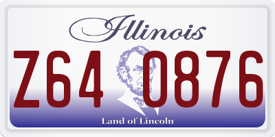 IL license plate Z640876