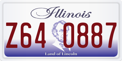 IL license plate Z640887