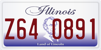 IL license plate Z640891