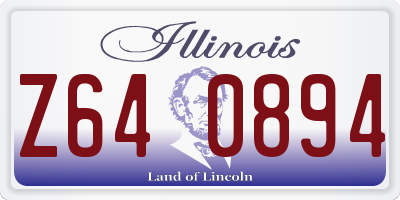 IL license plate Z640894