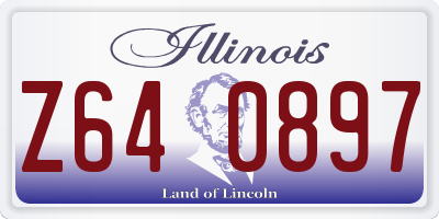 IL license plate Z640897