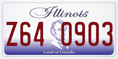 IL license plate Z640903
