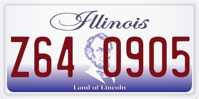 IL license plate Z640905