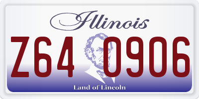 IL license plate Z640906