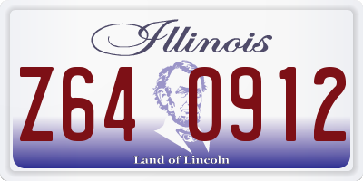 IL license plate Z640912