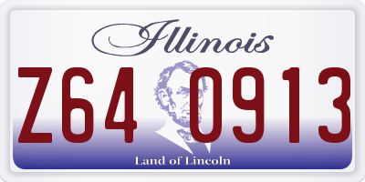IL license plate Z640913