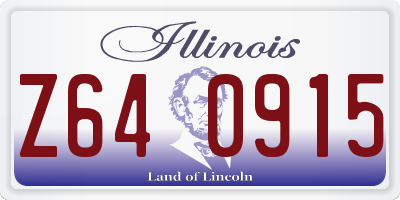 IL license plate Z640915