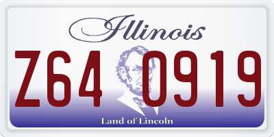 IL license plate Z640919