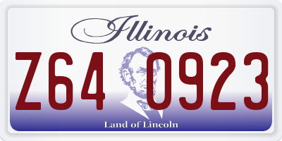 IL license plate Z640923