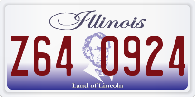 IL license plate Z640924