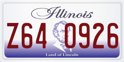 IL license plate Z640926