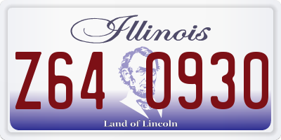 IL license plate Z640930