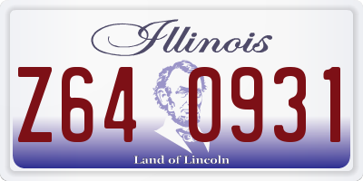 IL license plate Z640931