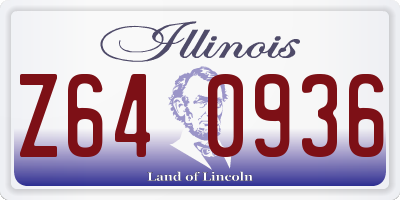 IL license plate Z640936